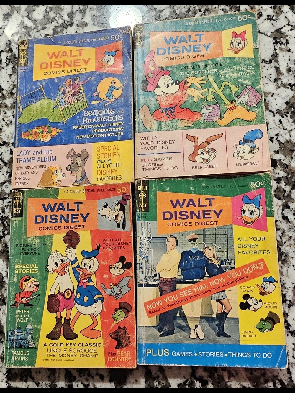Vintage Walt Disney Gold Key Comics